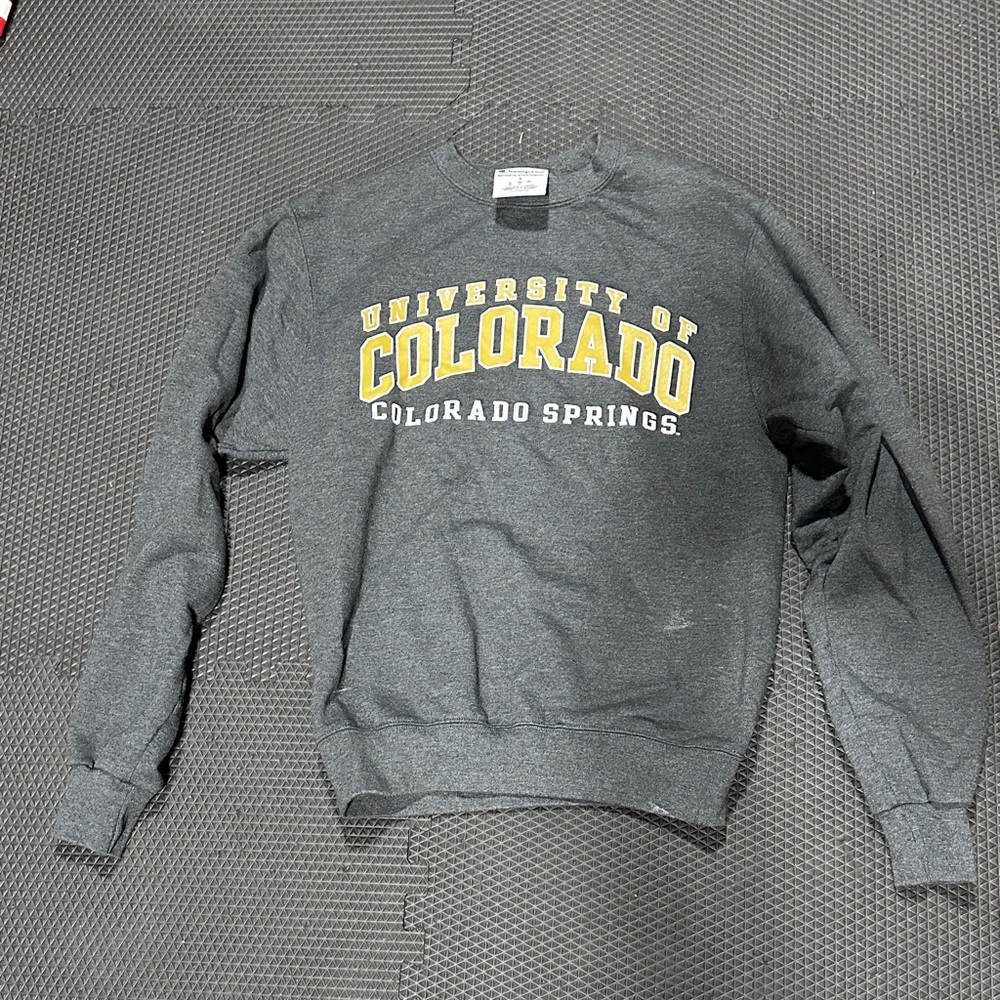 Champion Gray and Gold University of Colorado Colorado Speings (UCCS) Sweatshirt